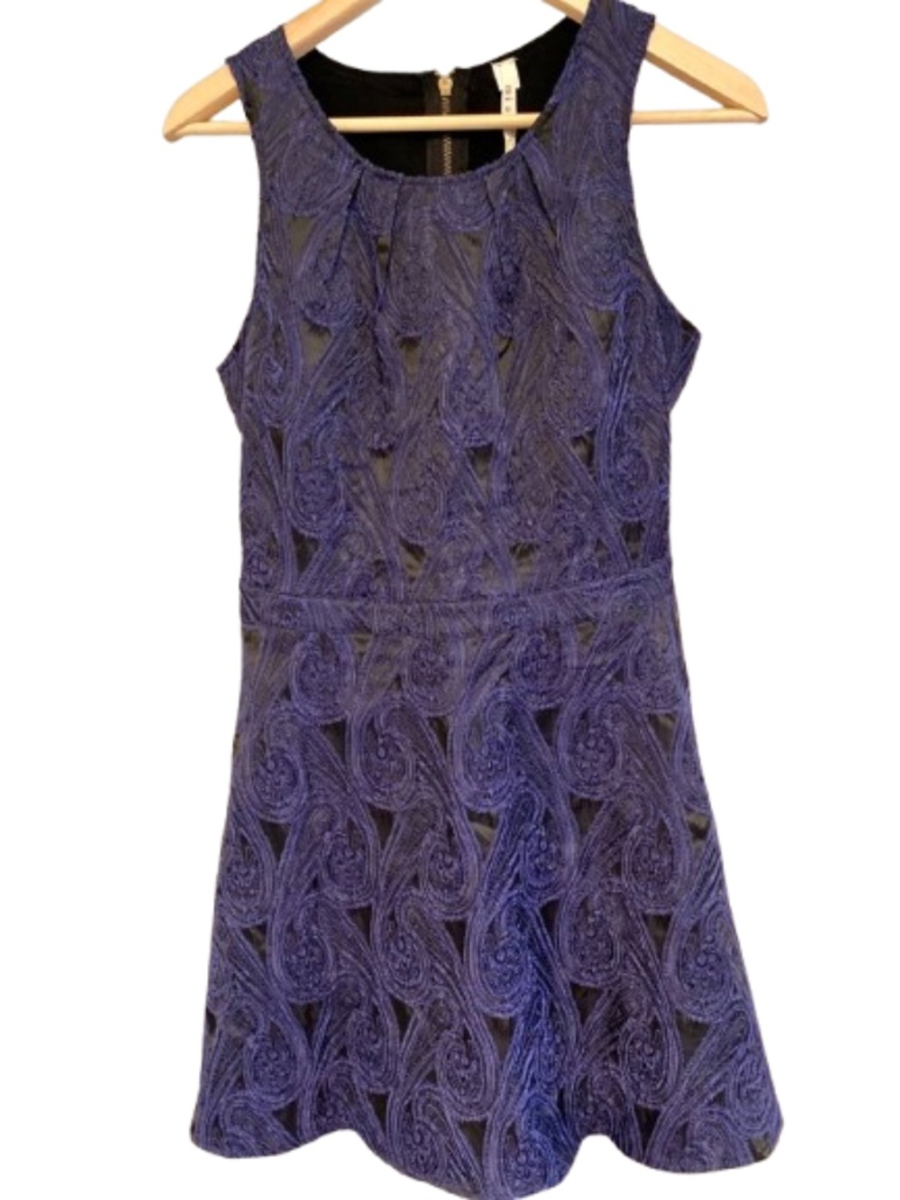 Miami Navy Fit-and-Flare Mini Dress